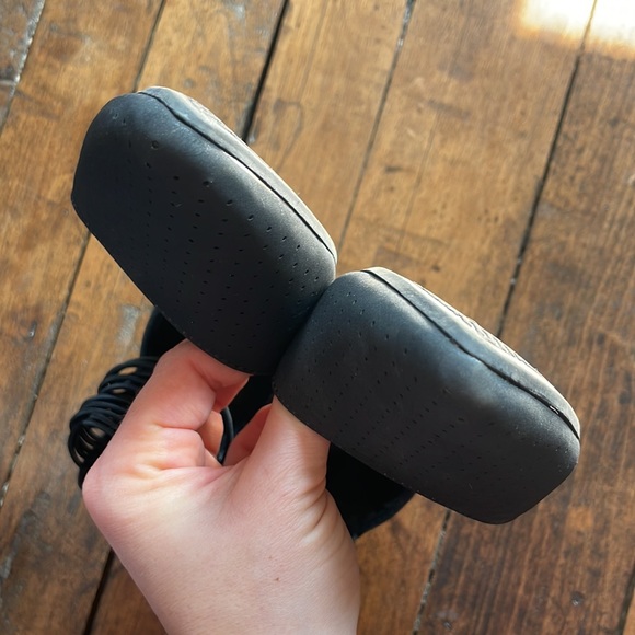 Rampage•Black Ankle Strap Pointy Toe Flat Sandal•Sz 7 - Picture 3 of 6